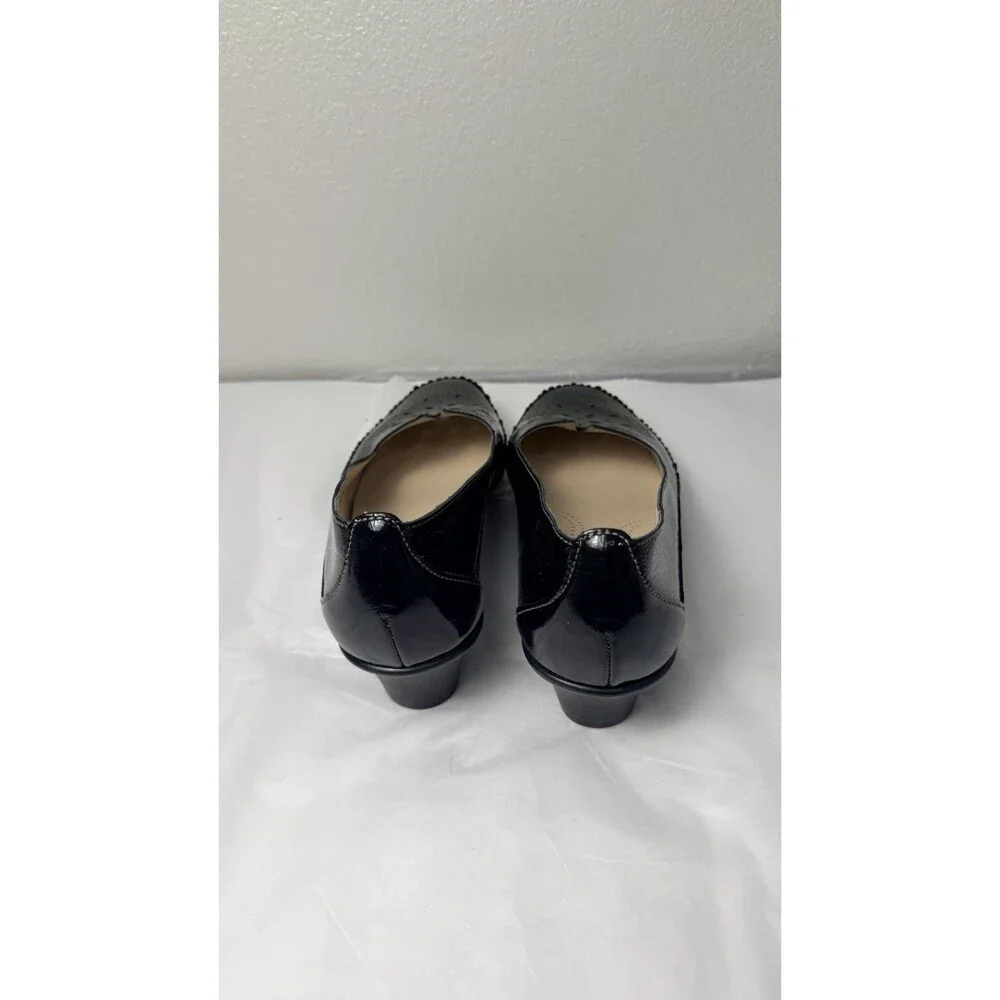 SAS Women’s 8.5 W Black Leather Comfort Pumps Shoes Made in USA